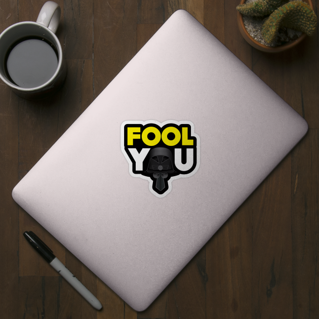 Fool You - Dark Helmet Spaceballs - Yellow & White letters by MitchLinhardt